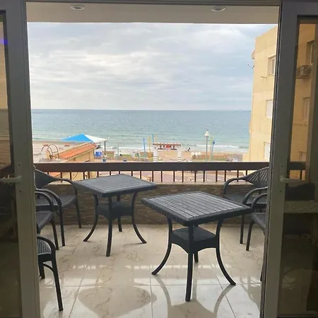 Maxeem Direct Sea View Apartment: Beachfront Luxury in Maamoura Alexandria Exterior photo